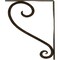 Ekena Millwork Edwards Wrought Iron Bracket, (Single center brace), Antiqued Pale Gold 1 1/2"W x 12"D x 15"H BKTM01X12X15SEDAPG - alternate 4
